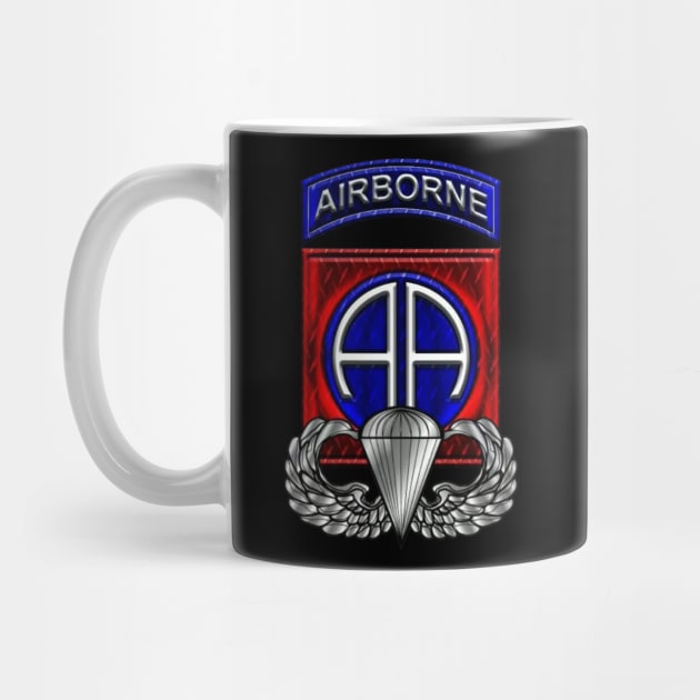 82nd Airborne Div Parachutist Wings and Patch - Veterans Day Gift by floridadori